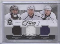 Jonathan Quick, Drew Doughty, Jack Johnson #/25