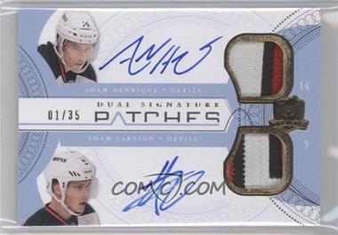 2011-12 Upper Deck The Cup - Dual Signature Patches #SP2-AA - Adam Henrique, Adam Larsson /35