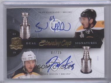 2011-12 Upper Deck The Cup - Dual Stanley Cup Signatures #SC2-BT - Brad Marchand, Tyler Seguin /25