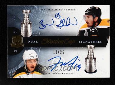 2011-12 Upper Deck The Cup - Dual Stanley Cup Signatures #SC2-BT - Brad Marchand, Tyler Seguin /25