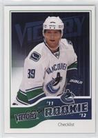 Rookie Checklist - Cody Hodgson