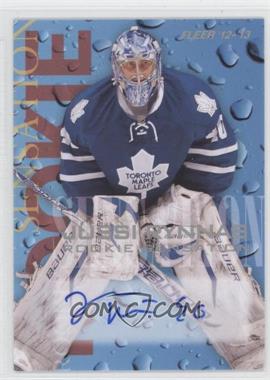 2012-13 Fleer Retro - 1994-95 Fleer Rookie Sensations Design Autographs #12 - Jussi Rynnas