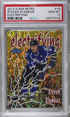 2012-13 Fleer Retro - 1998-99 Fleer Tradition Electrifying Design #18 - Steven Stamkos [PSA 10 GEM MT]