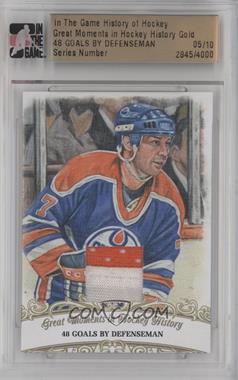 2012-13 In The Game History of Hockey - Great Moments in Hockey History - Gold #_PACO - Paul Coffey (48 Goals by Defenseman) /10 [Encased]