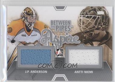 2012-13 In the Game Between the Pipes - Aspire - Silver #ASP-05 - J.P. Anderson, Antti Niemi /140