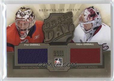2012-13 In the Game Between the Pipes - Draft Day - Gold #DD-06 - David Honzik, Garret Sparks /10