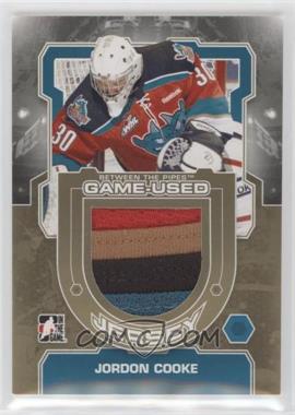 2012-13 In the Game Between the Pipes - Game-Used Jersey - Gold #M-14 - Jordon Cooke