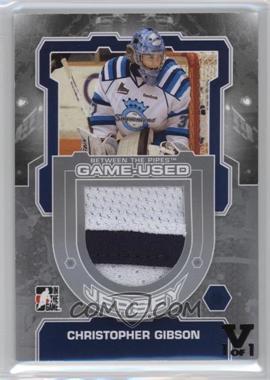 2012-13 In the Game Between the Pipes - Game-Used Jersey - Silver ITG Vault Black #M-26 - Christopher Gibson /1 [Noted]