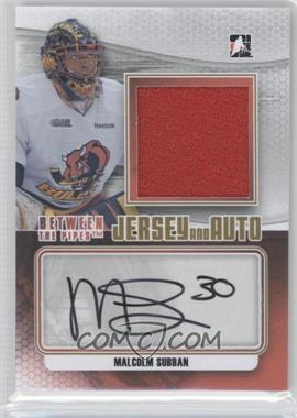 2012-13 In the Game Between the Pipes - Jersey and Auto #JA-MS - Malcolm Subban /5