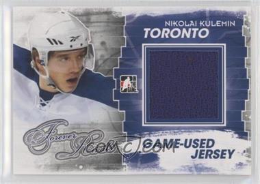 2012-13 In the Game Forever Rivals Series - Game-Used - Blue Jersey #M-08 - Nikolai Kulemin
