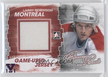 2012-13 In the Game Forever Rivals Series - Game-Used - Red Jersey ITG Vault Sapphire #M-44 - Larry Robinson /1