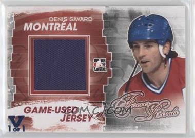 2012-13 In the Game Forever Rivals Series - Game-Used - Red Patch ITG Vault Sapphire #M-50 - Denis Savard /1
