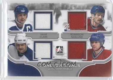 2012-13 In the Game Forever Rivals Series - Quad Jersey - Silver #QM-07 - Rick Vaive, Wendel Clark, Larry Robinson, Mats Naslund