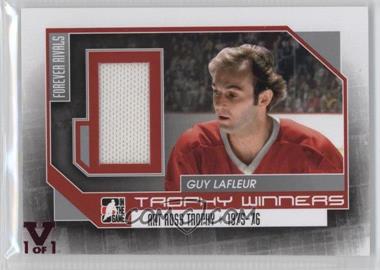 2012-13 In the Game Forever Rivals Series - Trophy Winners Jersey - Silver ITG Vault Red #TW-04 - Guy Lafleur /1