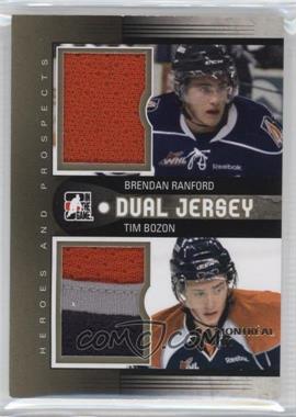 2012-13 In the Game Heroes and Prospects - Dual Jersey - Gold Montreal #DJ-07 - Brendan Ranford, Tim Bozon /1