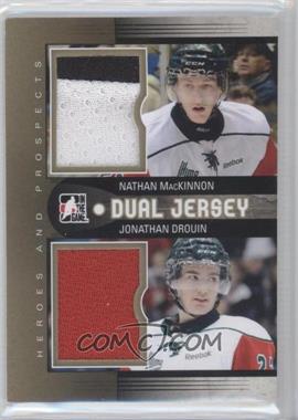 2012-13 In the Game Heroes and Prospects - Dual Jersey - Gold #DJ-15 - Nathan MacKinnon, Jonathan Drouin /10
