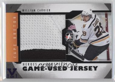 2012-13 In the Game Heroes and Prospects - Game-Used - Black Jersey ITG Vault Purple #M-06 - William Carrier /1