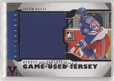 2012-13 In the Game Heroes and Prospects - Game-Used - Black Jersey ITG Vault Ruby #M-03 - Justin Bailey /1