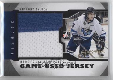 2012-13 In the Game Heroes and Prospects - Game-Used - Black Jersey Montreal Card Show #M-09 - Anthony DeLuca /1