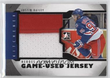 2012-13 In the Game Heroes and Prospects - Game-Used - Black Jersey #M-03 - Justin Bailey /120