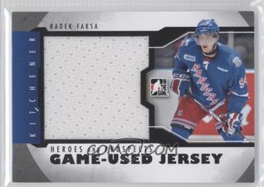 2012-13 In the Game Heroes and Prospects - Game-Used - Black Jersey #M-11 - Radek Faksa /120