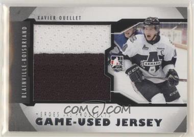 2012-13 In the Game Heroes and Prospects - Game-Used - Black Jersey #M-23 - Xavier Ouellet /120