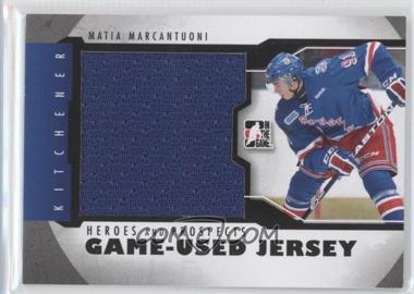 2012-13 In the Game Heroes and Prospects - Game-Used - Black Jersey #M-37 - Matia Marcantuoni /120