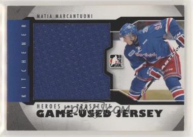 2012-13 In the Game Heroes and Prospects - Game-Used - Black Jersey #M-37 - Matia Marcantuoni /120
