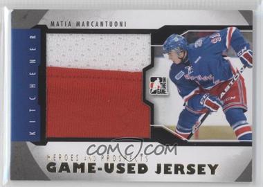 2012-13 In the Game Heroes and Prospects - Game-Used - Gold Jersey #M-37 - Matia Marcantuoni /10