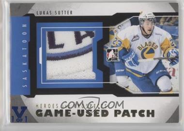 2012-13 In the Game Heroes and Prospects - Game-Used - Gold Patch ITG Vault Sapphire #M-28 - Lukas Sutter /1