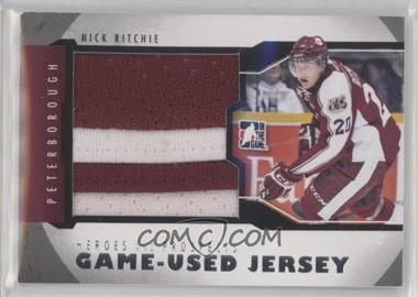2012-13 In the Game Heroes and Prospects - Game-Used - Silver Jersey #M-24 - Nick Ritchie /30