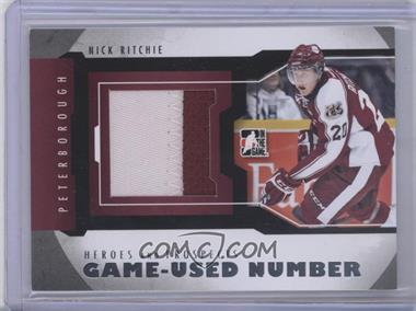2012-13 In the Game Heroes and Prospects - Game-Used - Silver Number #M-24 - Nick Ritchie /3