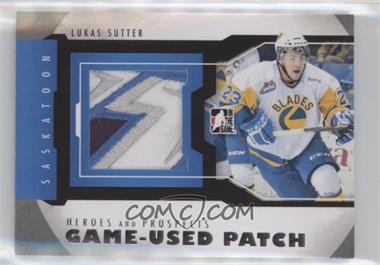2012-13 In the Game Heroes and Prospects - Game-Used - Silver Patch #M-28 - Lukas Sutter /10