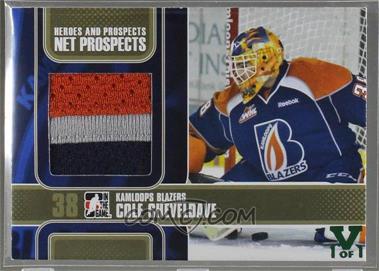 2012-13 In the Game Heroes and Prospects - Net Prospects Jerseys - Gold ITG Vault Emerald #NP-03 - Cole Cheveldave /1 [Noted]