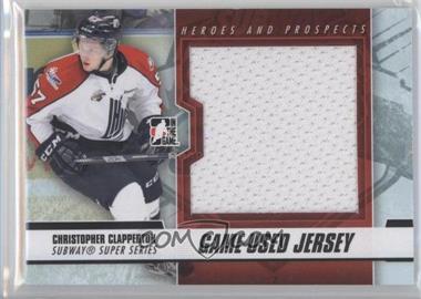 2012-13 In the Game Heroes and Prospects - Subway Super Series Game-Used - Black Jersey #SSM-18 - Christopher Clapperton /120