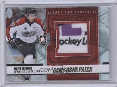2012-13 In the Game Heroes and Prospects - Subway Super Series Game-Used - Gold Patch #SSM-15 - Slater Koekkoek /5