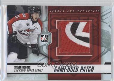 2012-13 In the Game Heroes and Prospects - Subway Super Series Game-Used - Silver Patch #SSM-25 - Steven Hodges /10