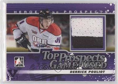 2012-13 In the Game Heroes and Prospects - Top Prospects Game-Used - Silver ITG Vault Purple #TPGU-07 - Derrick Pouliot /1