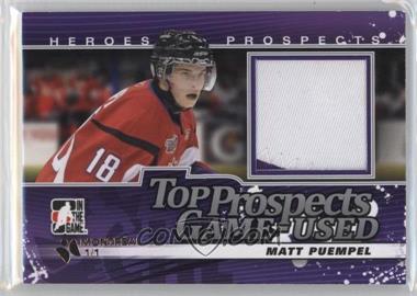 2012-13 In the Game Heroes and Prospects - Top Prospects Game-Used - Silver Montreal #TPGU-13 - Matt Puempel /1