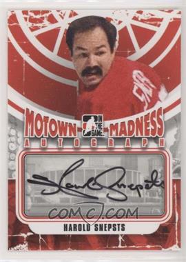 2012-13 In the Game Motown Madness - Autographs #A-HS - Harold Snepsts