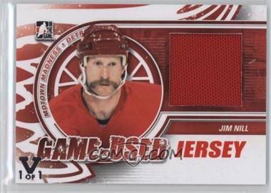 2012-13 In the Game Motown Madness - Game-Used - Jersey Red ITG Vault Silver #M-08 - Jim Nill /1