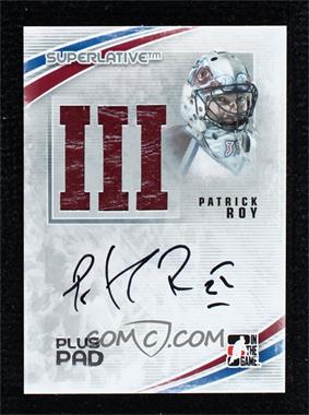 2012-13 In the Game Superlative Volume 3 - Auto Plus - Silver #SAP-PR2 - Patrick Roy /9