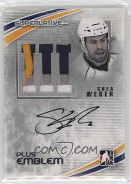 2012-13 In the Game Superlative Volume 3 - Auto Plus - Silver #SAP-SW - Shea Weber /9