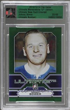 2012-13 In the Game Ultimate Memorabilia 12th Edition - [Base] - Emerald #_JOBO - Johnny Bower /60 [Uncirculated]