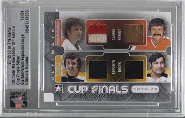 2012-13 In the Game Ultimate Memorabilia 12th Edition - Cup Finals - Silver #_CPEB - Bobby Clarke, Bernie Parent, Phil Esposito, John Bucyk /24 [Uncirculated]