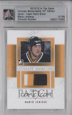 2012-13 In the Game Ultimate Memorabilia 12th Edition - Game-Used Patch - Silver #_MALE - Mario Lemieux /9 [Uncirculated]