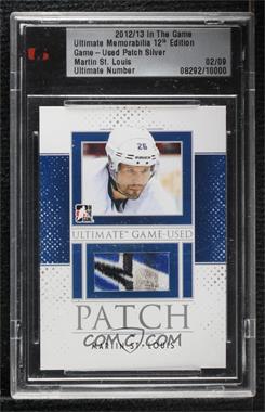 2012-13 In the Game Ultimate Memorabilia 12th Edition - Game-Used Patch - Silver #_MASL - Martin St. Louis /9 [Uncirculated]