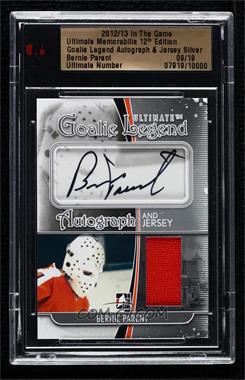 2012-13 In the Game Ultimate Memorabilia 12th Edition - Goalie Legend Autograph & Jersey - Silver #_BEPA - Bernie Parent /19 [Uncirculated]