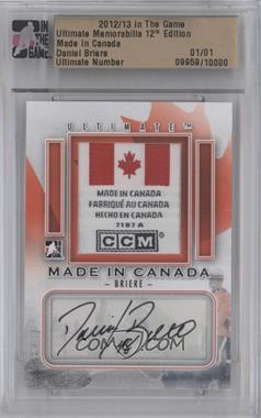 2012-13 In the Game Ultimate Memorabilia 12th Edition - Made in Canada #_DABR - Daniel Briere /1 [Uncirculated]