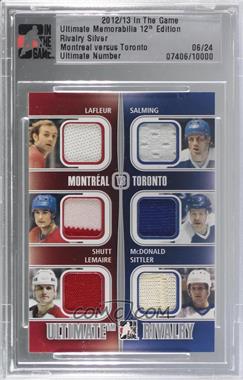 2012-13 In the Game Ultimate Memorabilia 12th Edition - Rivalry - Silver #LSLSMS - Guy Lafleur, Steve Shutt, Jacques Lemaire, Borje Salming, Lanny McDonald, Darryl Sittler /24 [Uncirculated]